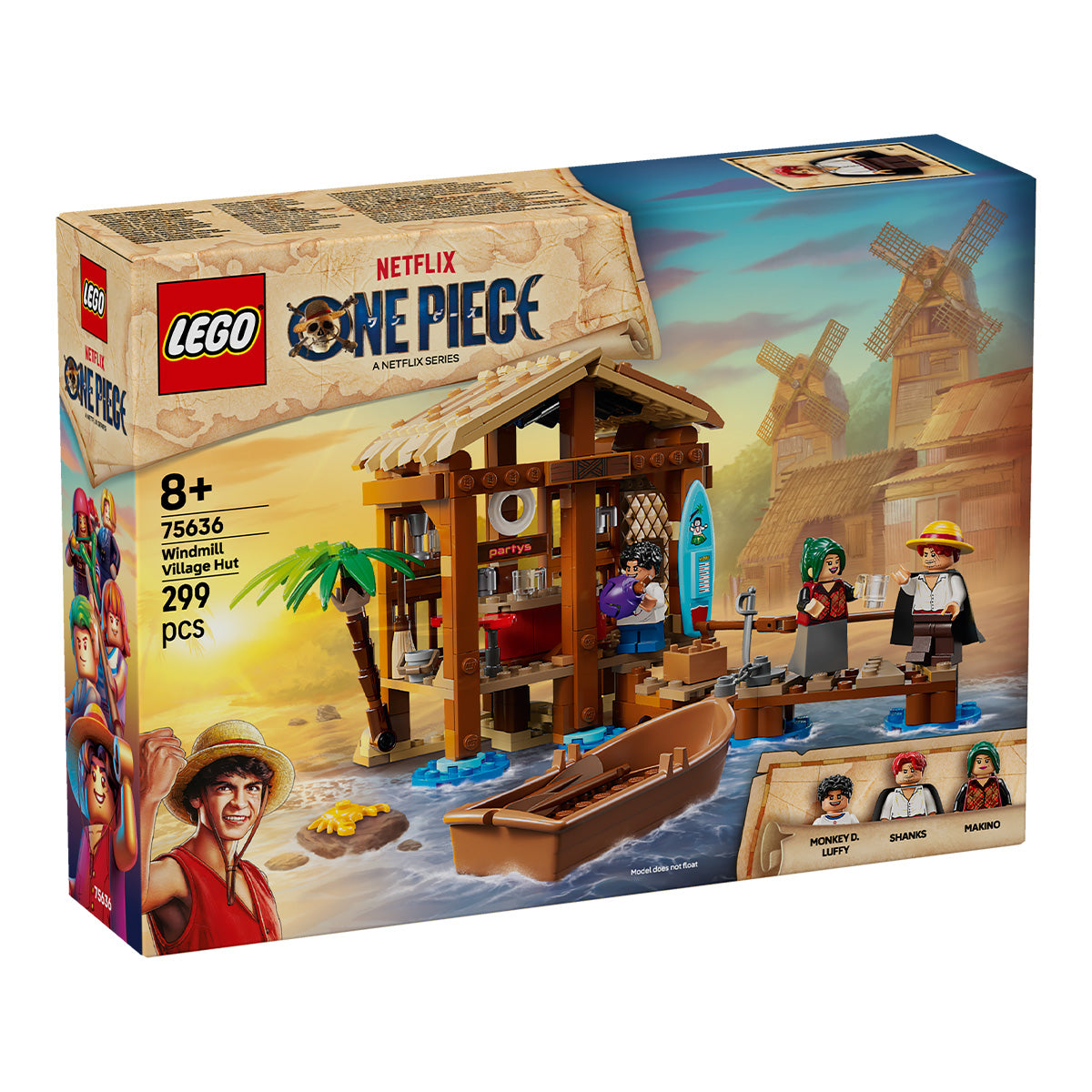 LEGO® ONE PIECE - Coliba in Satul Morii 75636, 299 piese