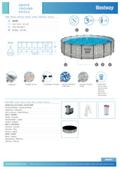 Piscina rotunda Bestway Steel Pro Max, 548 x 122 cm, BW5618Y