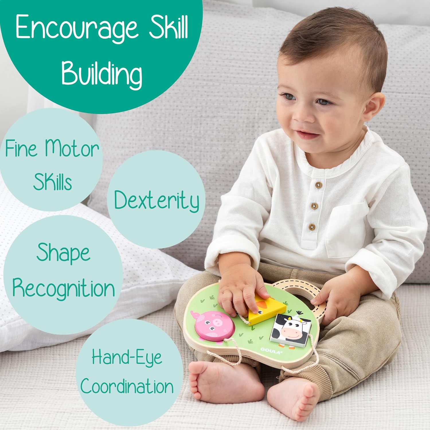 JGC53452 PUZZLE BEBE 3 ANIMALE GOULA