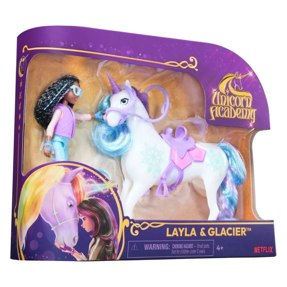 Set Unicorn Academy, papusa Layla si unicornul Glacier, SPM6071175-20149006