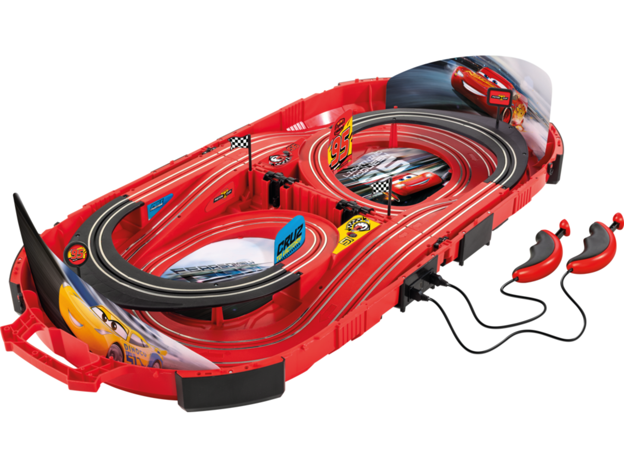 Carrera Speed Arena Disney Pixar Cars - Circuit de curse pliabil 2,77 m | 2 jucători | 3+ ani
