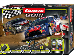Carrera GO!!! Super Rally - Circuit de curse Rally 4,9 m cu Citroën DS3 WRC | Scara 1:43 | 6+ ani