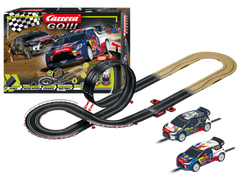 Carrera GO!!! Super Rally - Circuit de curse Rally 4,9 m cu Citroën DS3 WRC | Scara 1:43 | 6+ ani