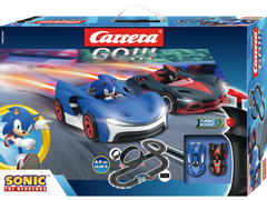 Carrera GO!!! Sonic the Hedgehog - Circuit de curse 4,9 m cu Sonic și Shadow | Scara 1:43 | 6+ ani