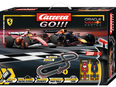 Carrera GO!!! Formula 1 - Circuit de curse 4,3 m cu Max Verstappen și Lewis Hamilton | Scara 1:43 | 6+ ani