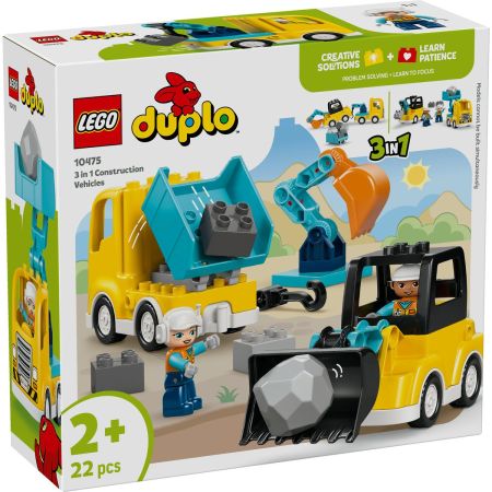 LEGO® DUPLO® Vehicule De Construcții 3 În 1