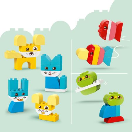 LEGO® DUPLO® Animăluțe De Companie Creative 3 În 1