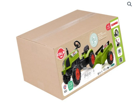 Tractor Falk Claas cu remorcă (trailer) FK2041C Verde