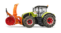 Tractor Bruder Agriculture - Claas Axion 950, cu lanturi si freza de zapada 03017
