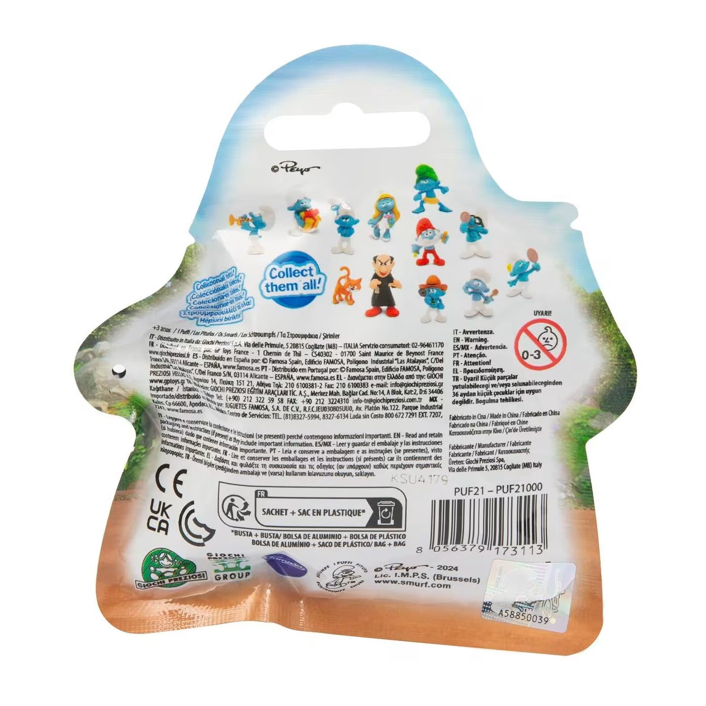 Strumfi Figurine  in punga surpriza Gppuf21