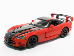 Macheta Bburago Masinuta 1/24 Dodge Viper Acr 2008 Portocaliu-Negru Metalic Bb21046