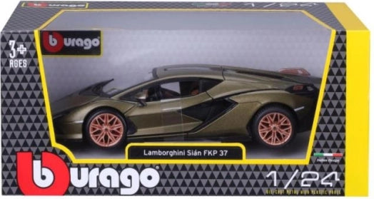 MACHETA BBURAGO 1/24 LAMBORGHINI SIAN FKP 37 METALIC GREEN BB20001-21099