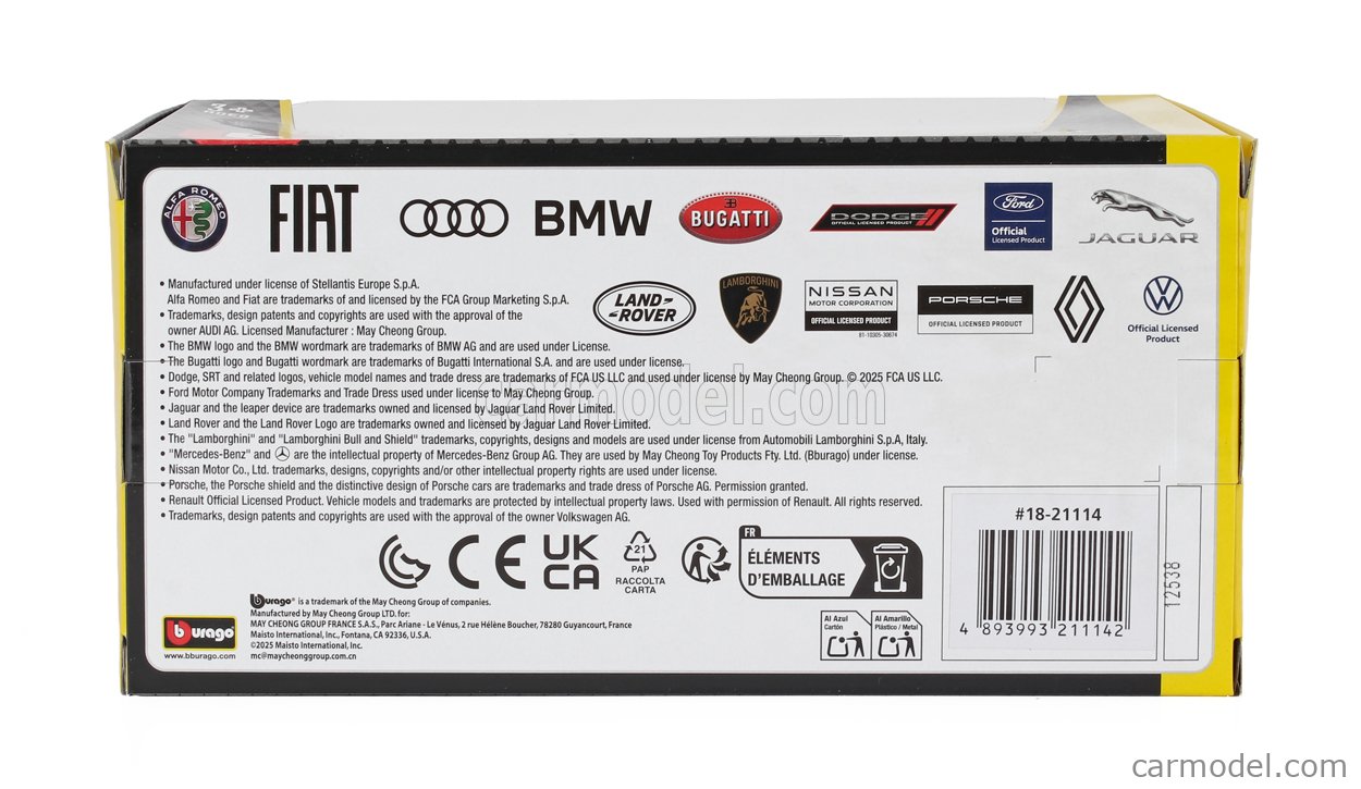 Bburago Macheta Bburago 1/24 Porsche Macan Electric Negru Bb21114