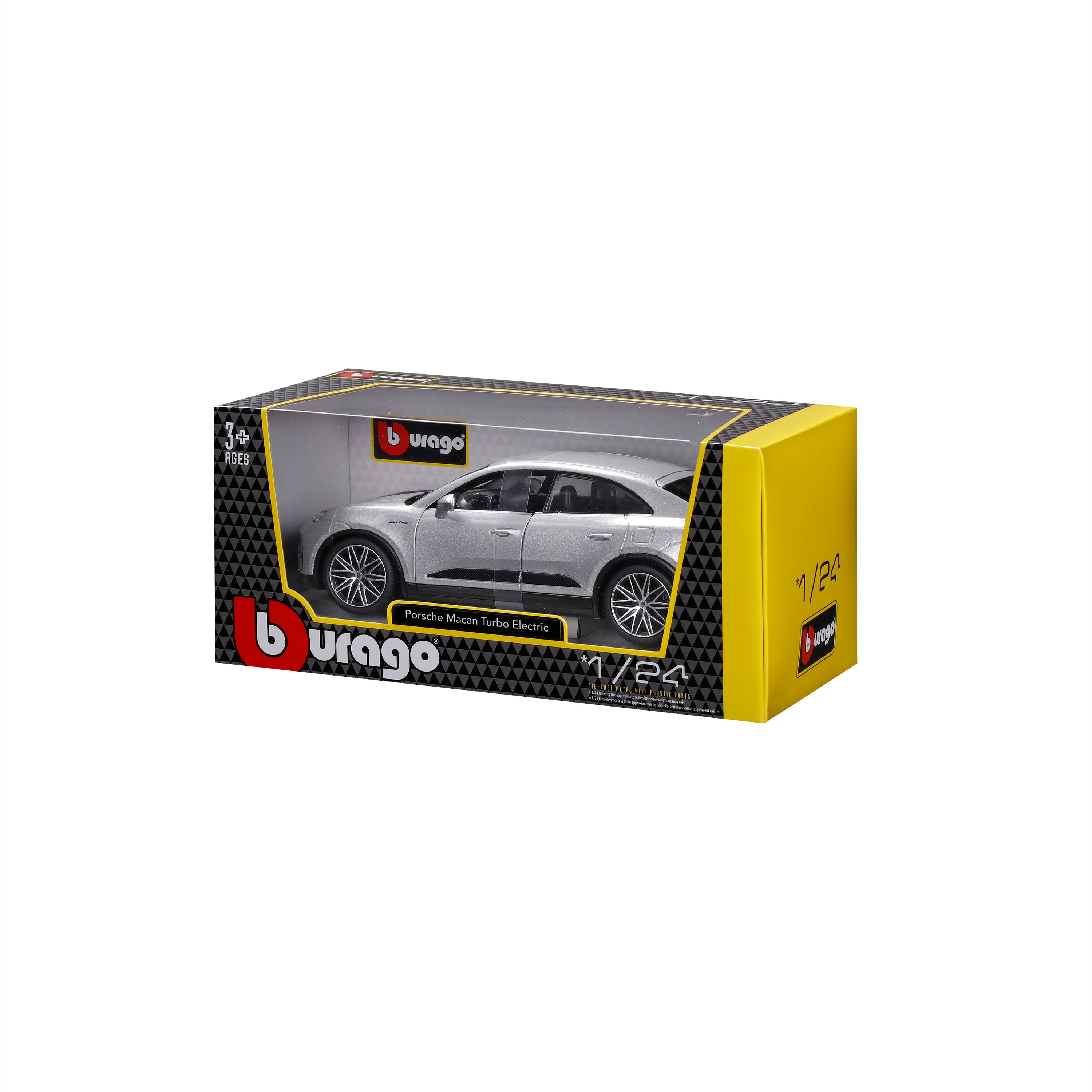 Macheta Bburago 1/24 Porsche Macan Electric Gri Bb21114GRI