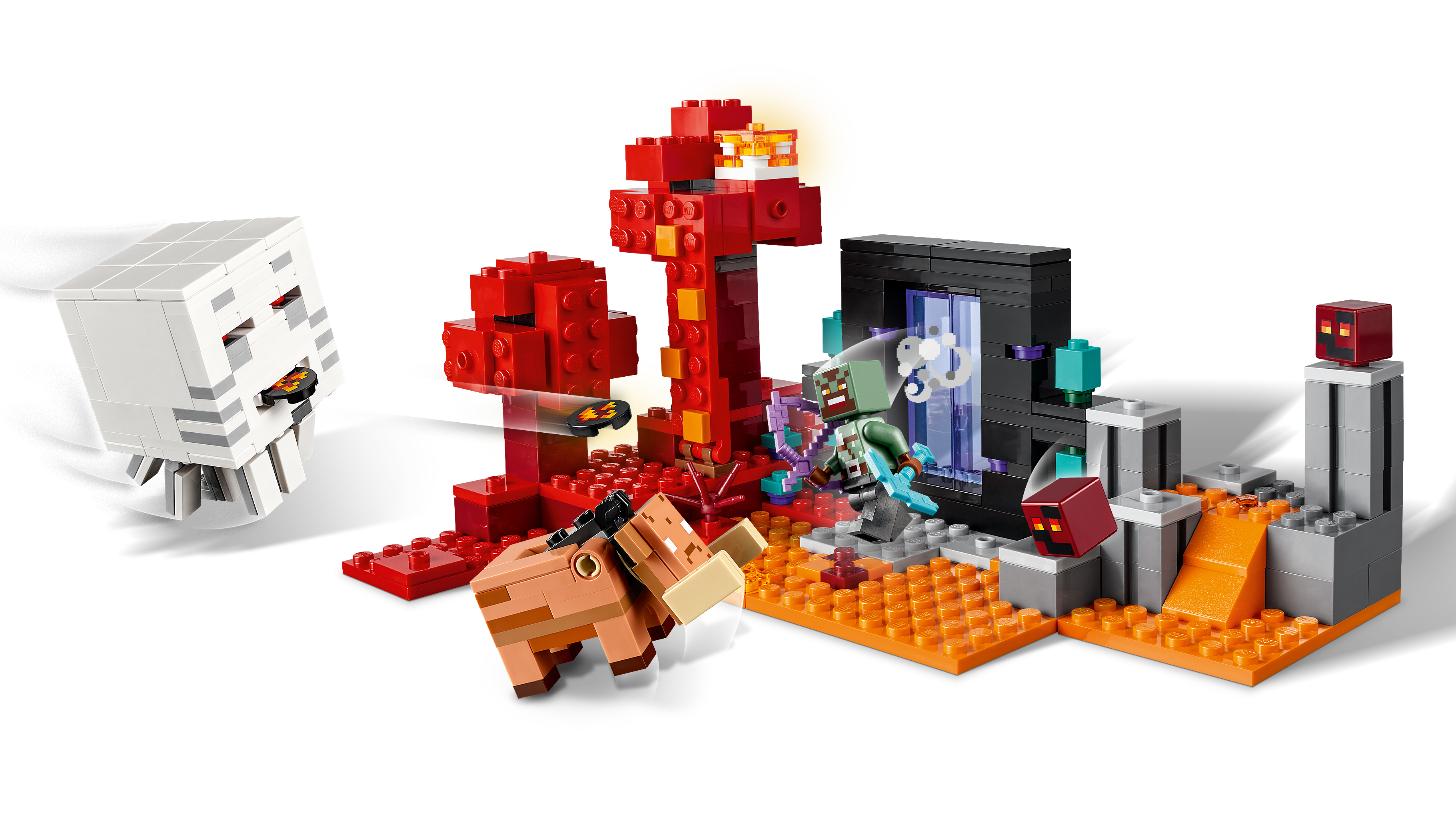 LEGO® Minecraft® - Ambuscada in portalul nether 21255, 352 piese