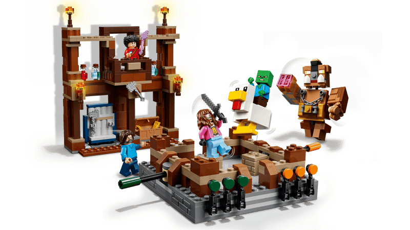 LEGO® Minecraft™ - Ring de lupta la conacul din padure 21272, 491 piese