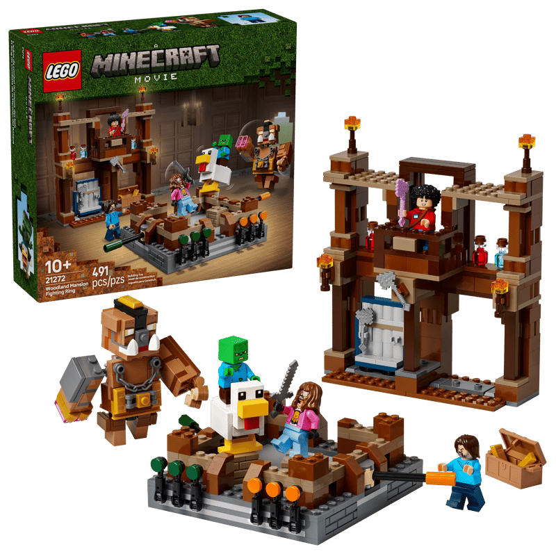 LEGO® Minecraft™ - Ring de lupta la conacul din padure 21272, 491 piese