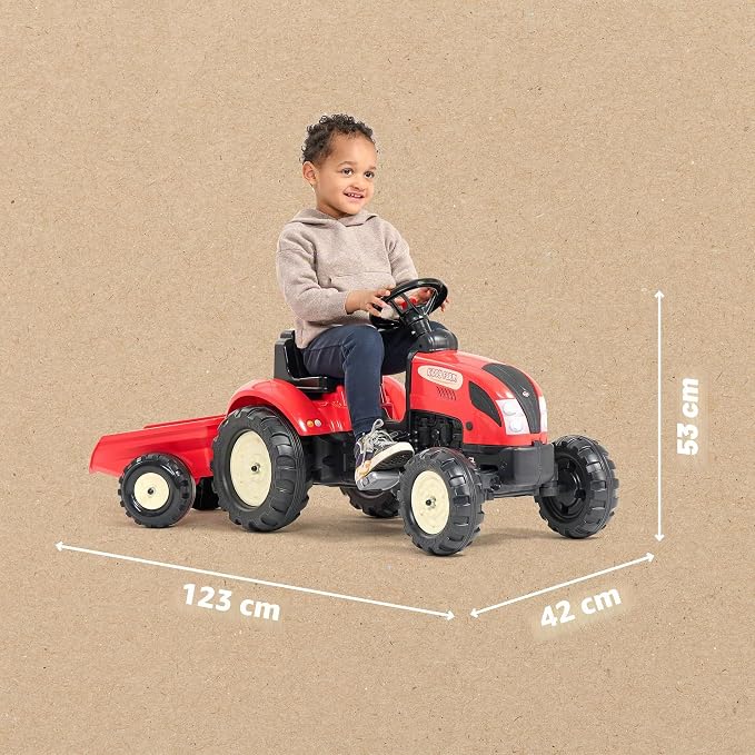 Tractor Falk Kiddy, roșu FK2158ML