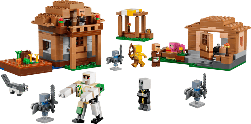LEGO® Minecraft - Atacul Evocatorilor asupra satului 21596, 607 piese