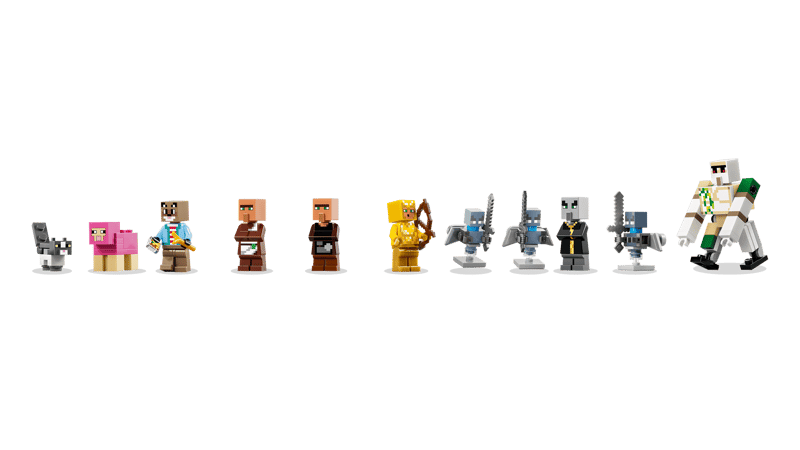 LEGO® Minecraft - Atacul Evocatorilor asupra satului 21596, 607 piese
