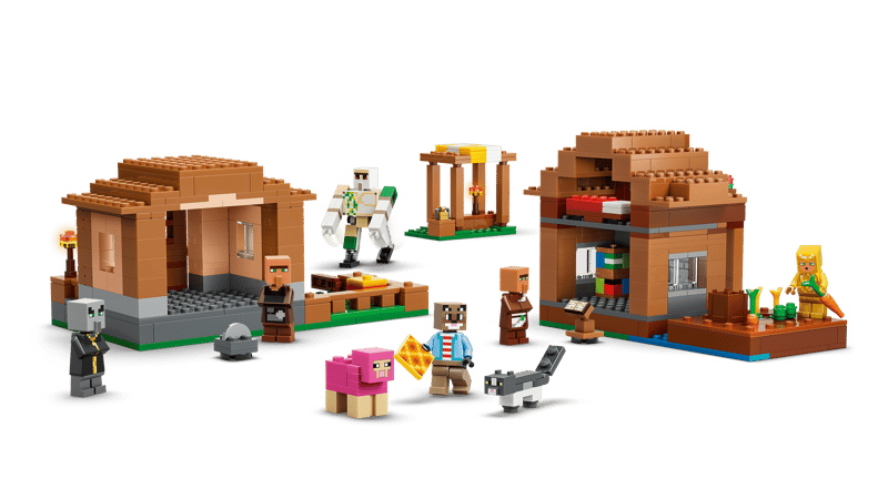 LEGO® Minecraft - Atacul Evocatorilor asupra satului 21596, 607 piese