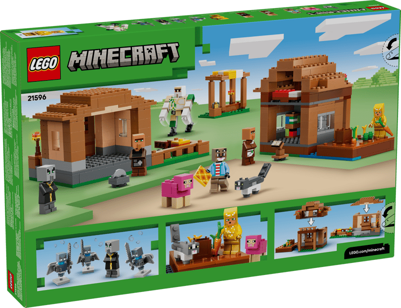 LEGO® Minecraft - Atacul Evocatorilor asupra satului 21596, 607 piese