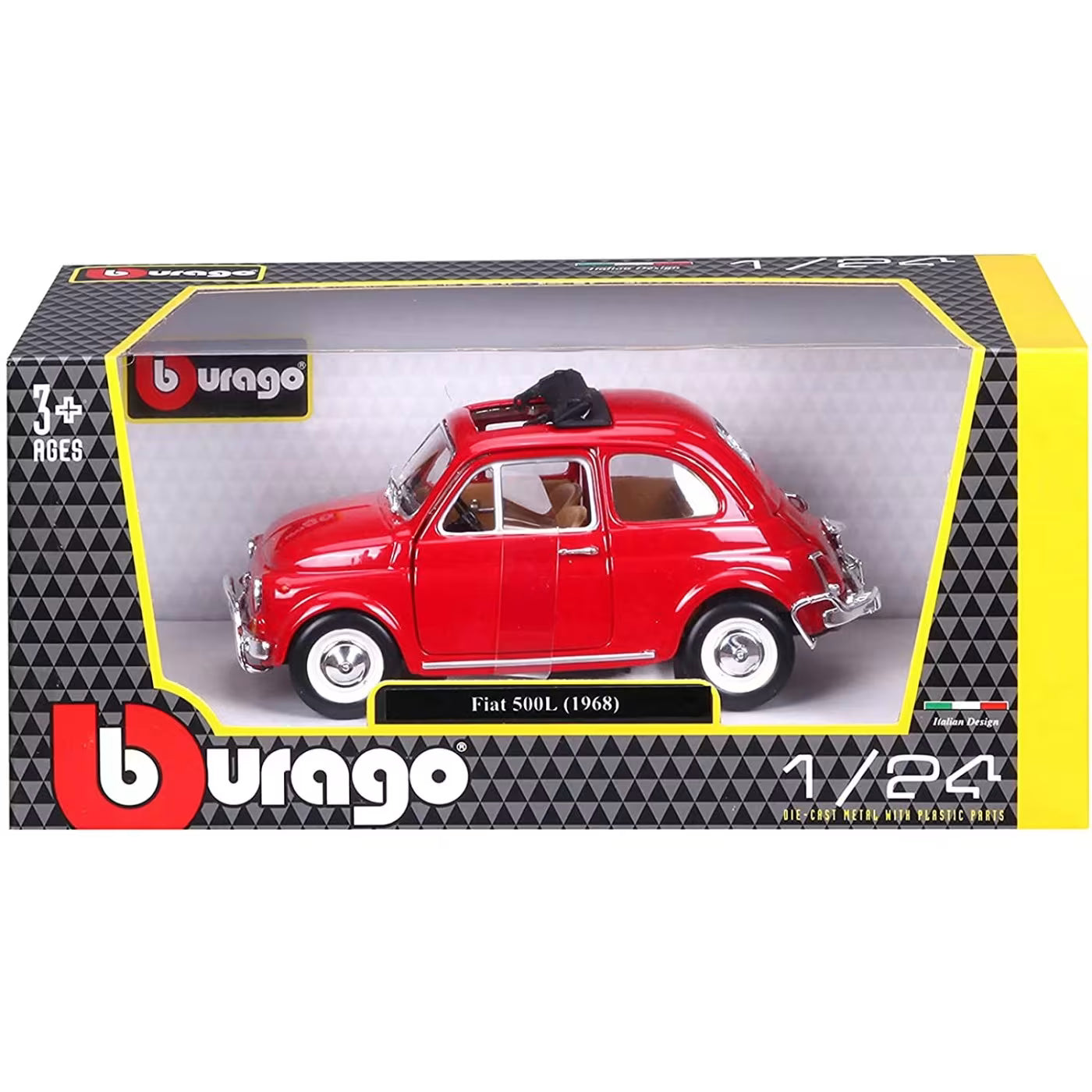 Macheta Burago 1:24 Fiat 500 L Rosu Bb20001B-22099