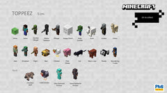 Figurine Minecraft Topeez 3 Buc In Cutie Zombie Villager Steve Warm Cow Pmimc2221Zsw