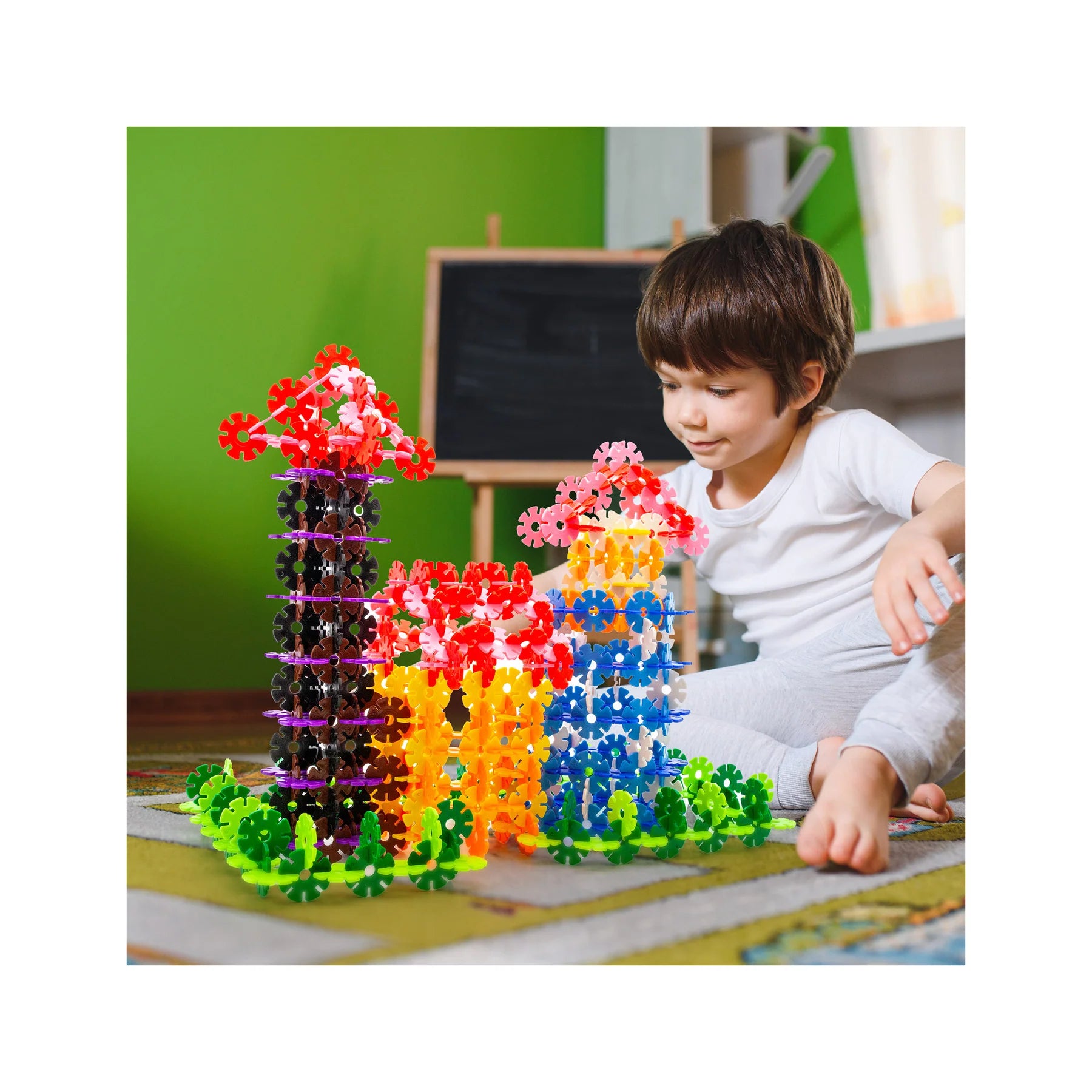 Picasso Tiles Set Magnetic 300 Buc Cuburi Constructii Picptf300 024406