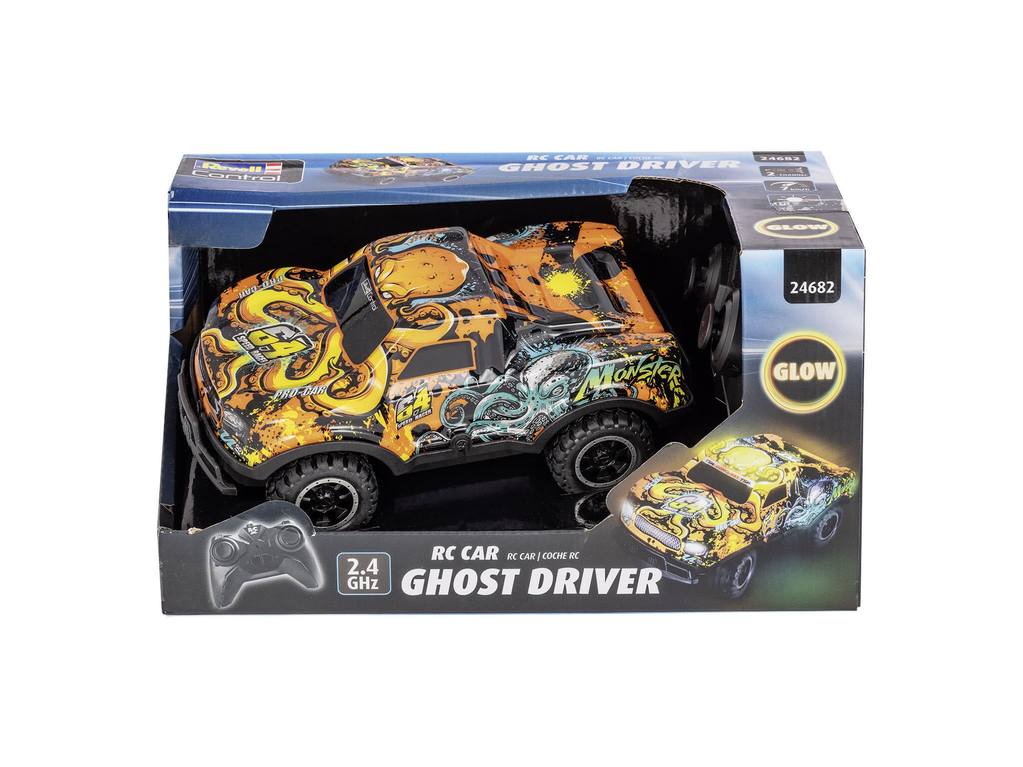 Revell Control Masina Rc Ghost Driver – Portocaliu Scara 1:22 Revrc24682