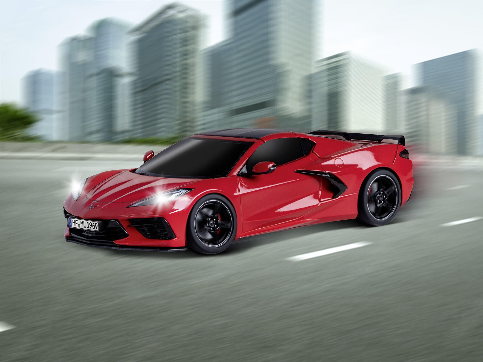 Revell Control Masina Rc La Scara Corvette C8 Scara 1:24 Revrc24697