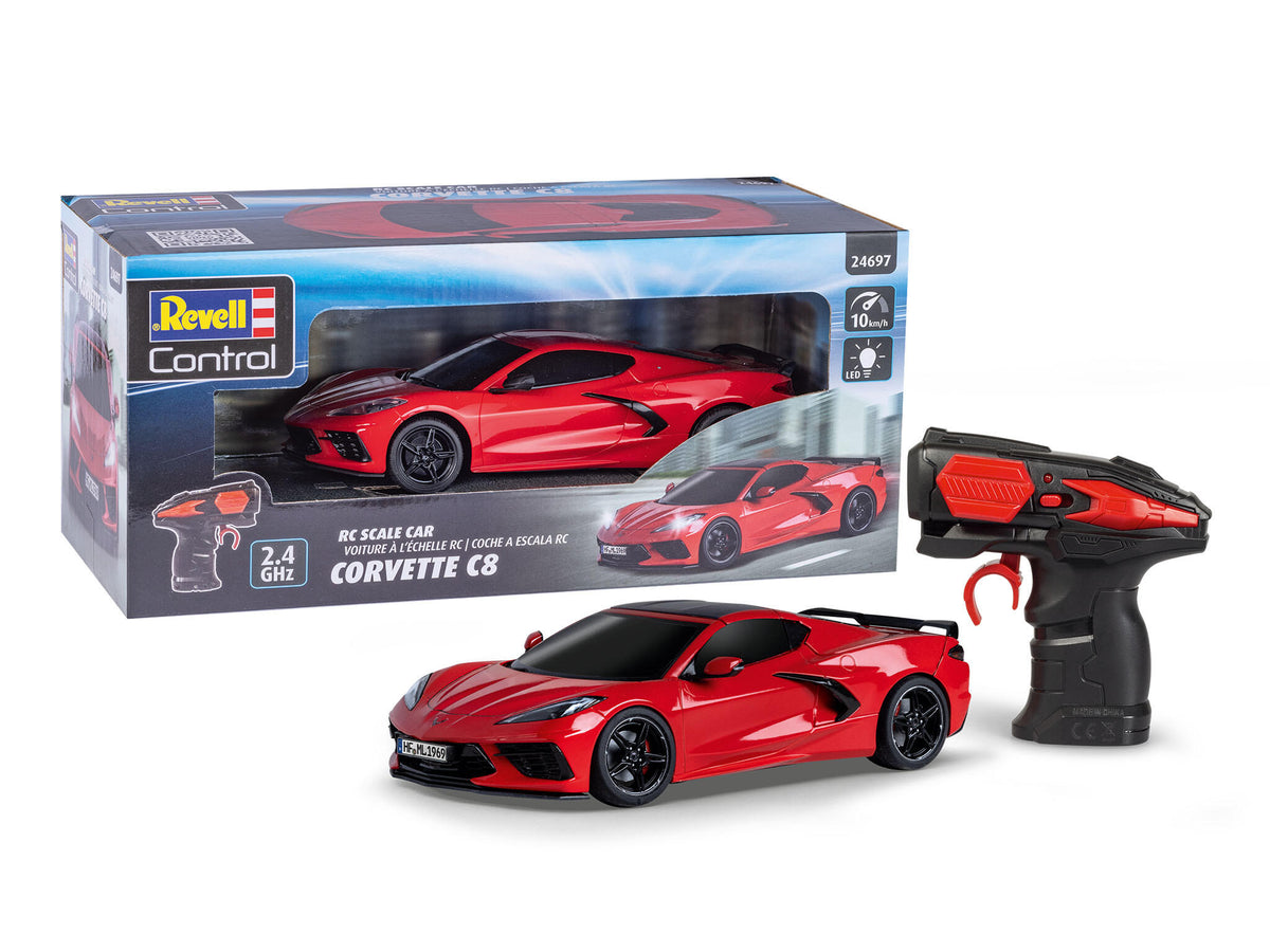 Revell Control Masina Rc La Scara Corvette C8 Scara 1:24 Revrc24697