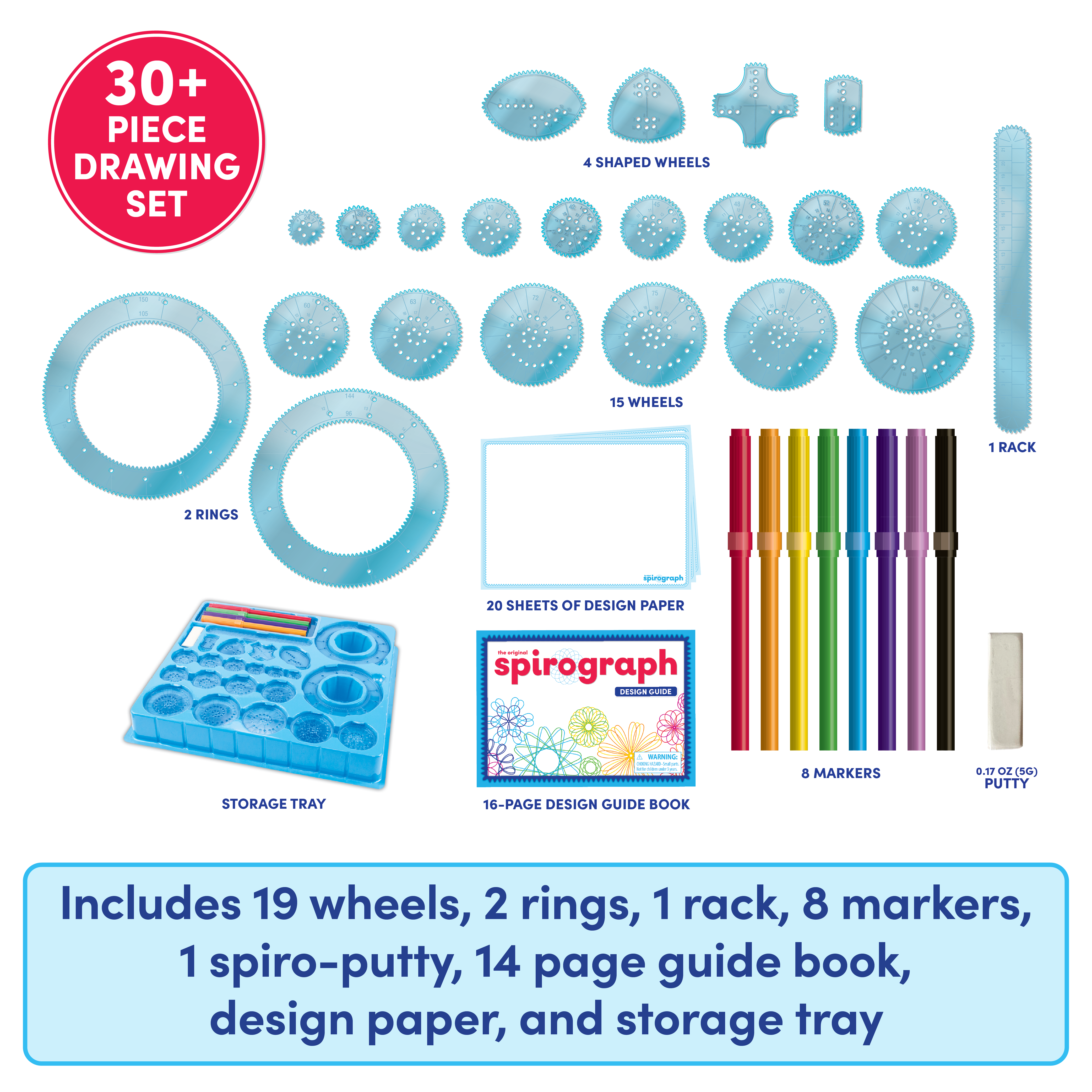 Set creatie Spirograph cu markere PMSP25323