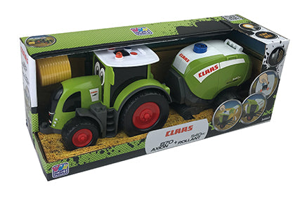 Tractor Claas Axion 870 + presa de balotat 540 34543