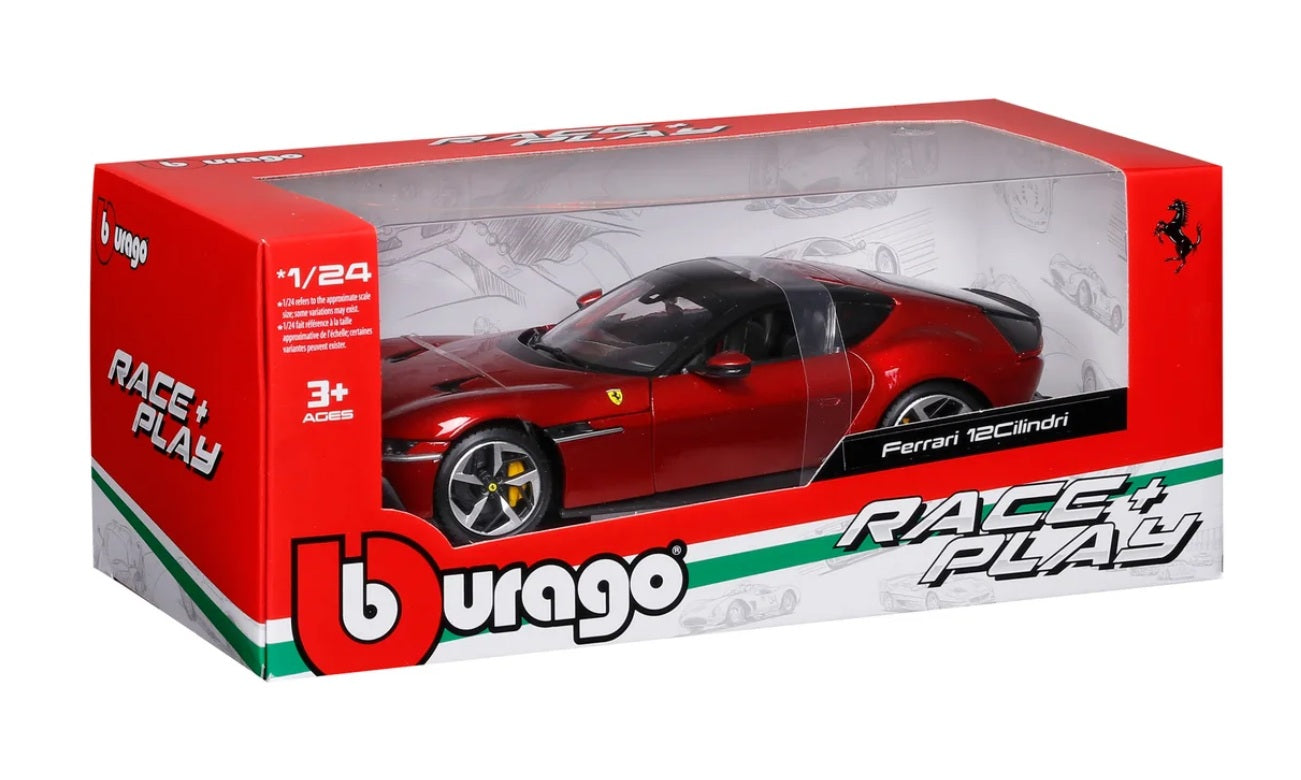 Macheta Bburago 1/24 Ferrari 12Clinindri Rosu Metalic Bb26000-26033