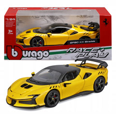 Macheta Bburago 1/24 Ferrari Sf90 Xx Stradale Galben Bb26000-26032G