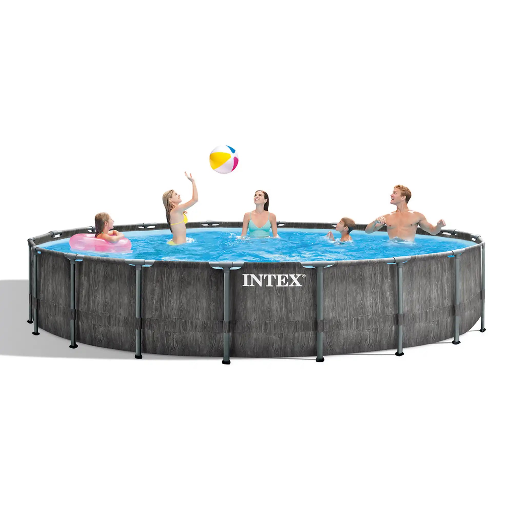 INTEX Piscina 5.49M X1.22M Greywood Prism Frame Ix26744