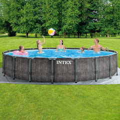 INTEX Piscina 5.49M X1.22M Greywood Prism Frame Ix26744