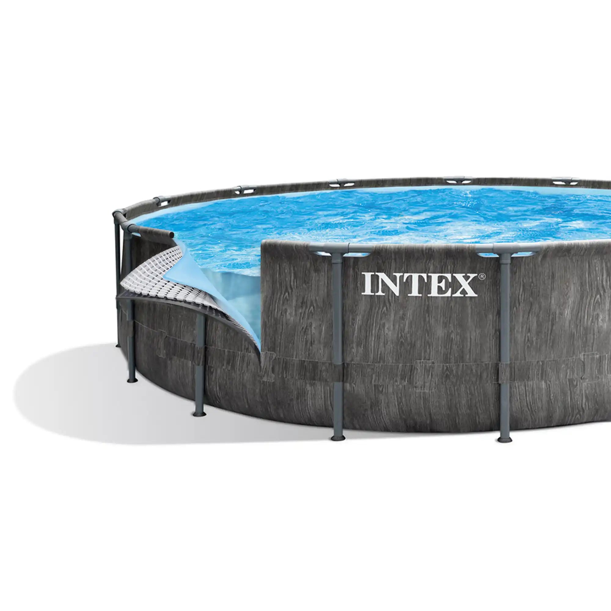 INTEX Piscina 5.49M X1.22M Greywood Prism Frame Ix26744