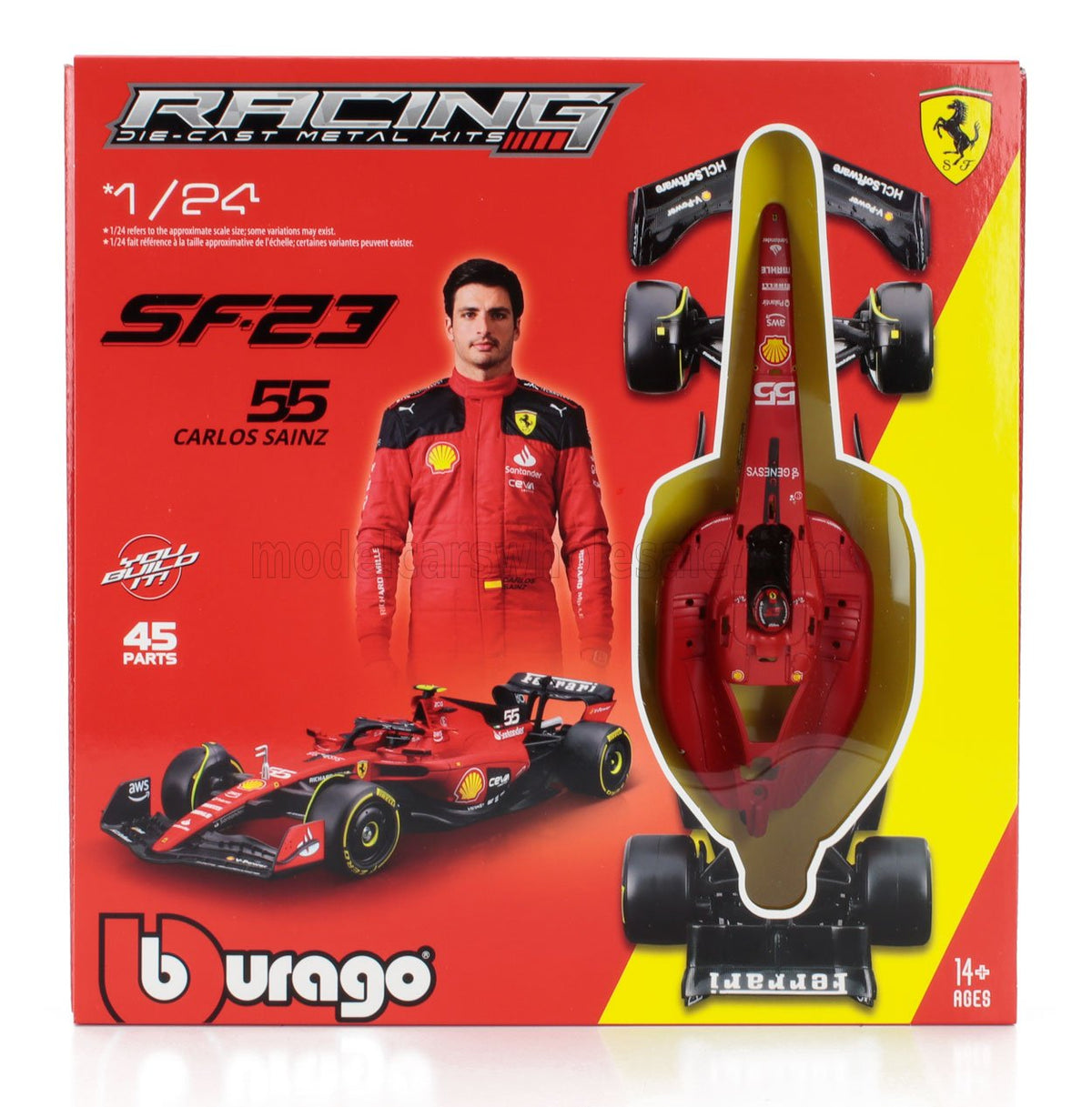 Macheta Bburago 1:24 Formula 1 Model Kit - Ferrari Carlos Sainz Bb26852