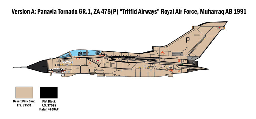MACHETA  ITALERI AVION TORNADO GR.1/IDS SCARA 1:48 IT2783S
