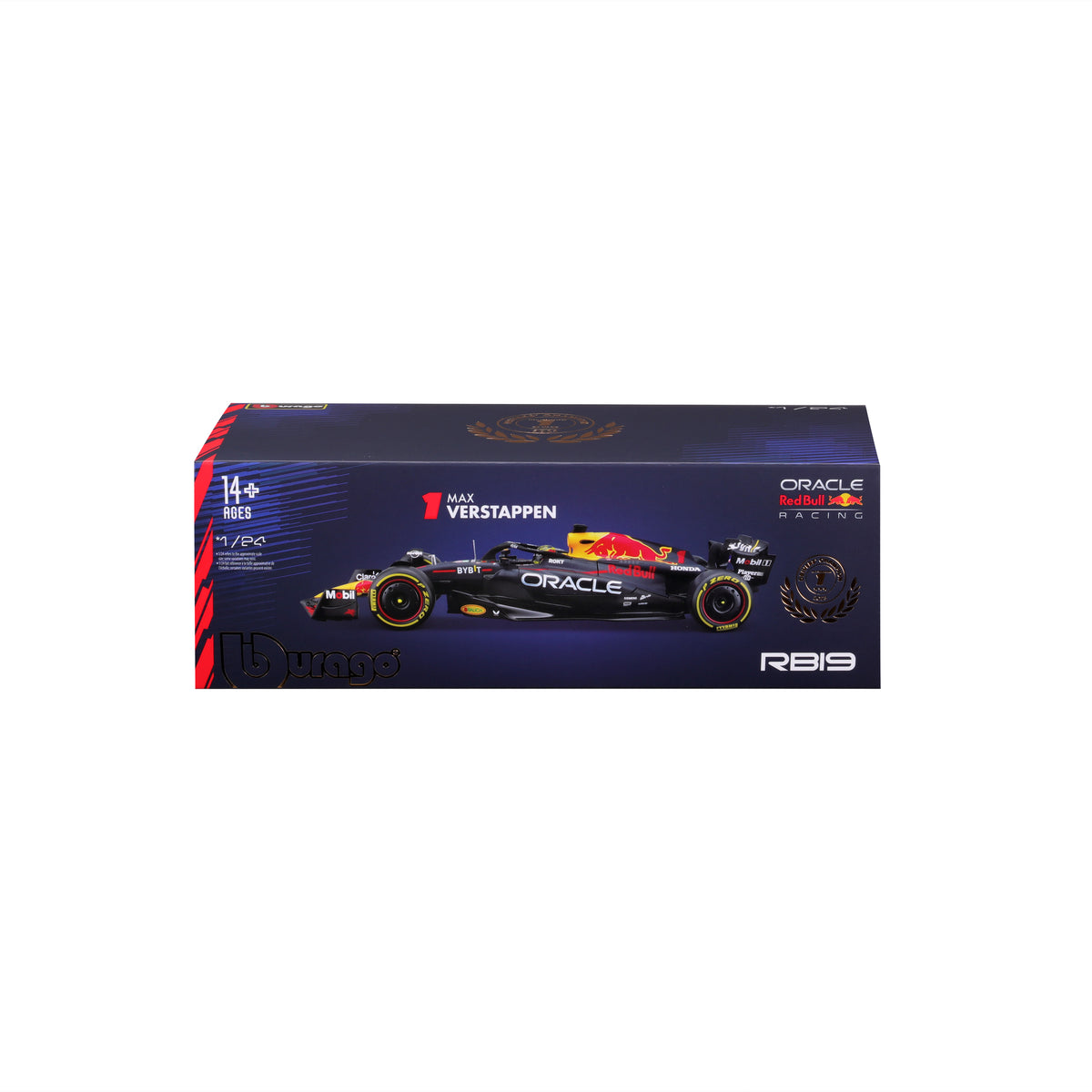 Macheta Bburago 1:24 F1-Cu Casca-Oracle Red Bull Racing Rb19 #1 Max Verstappen Bb28030/1