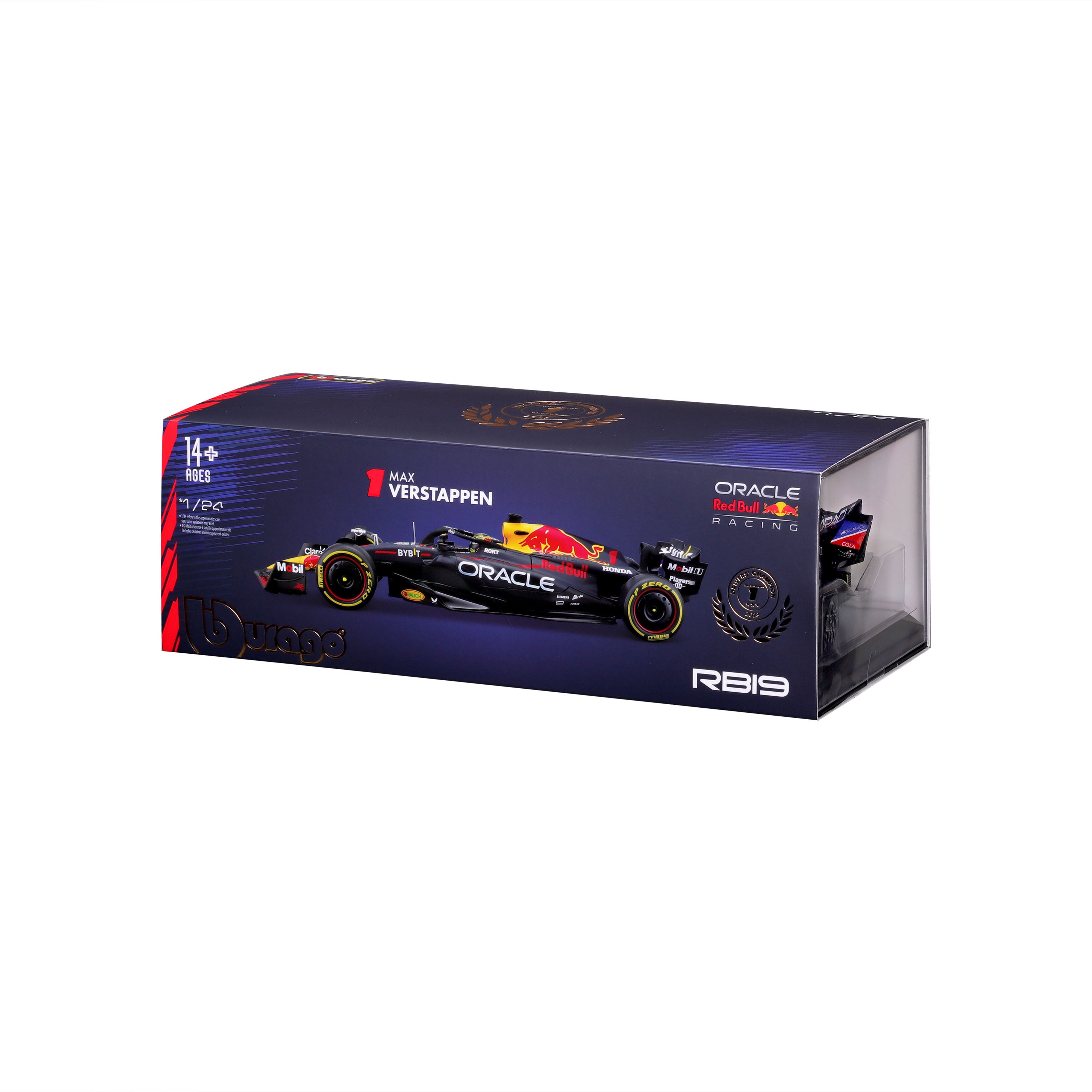 Macheta Bburago 1:24 F1-Cu Casca-Oracle Red Bull Racing Rb19 #1 Max Verstappen Bb28030/1