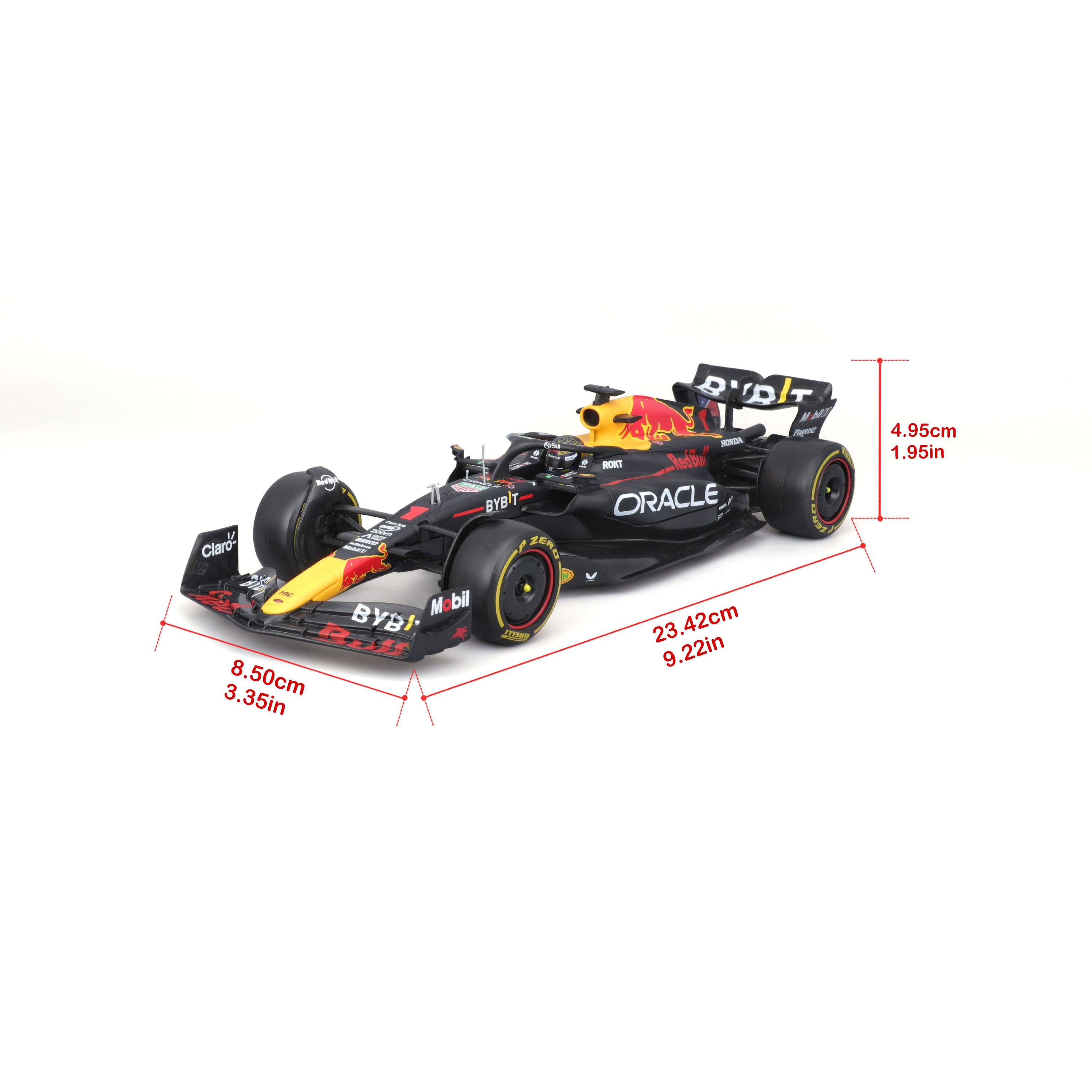 Macheta Bburago 1:24 F1-Cu Casca-Oracle Red Bull Racing Rb19 #1 Max Verstappen Bb28030/1