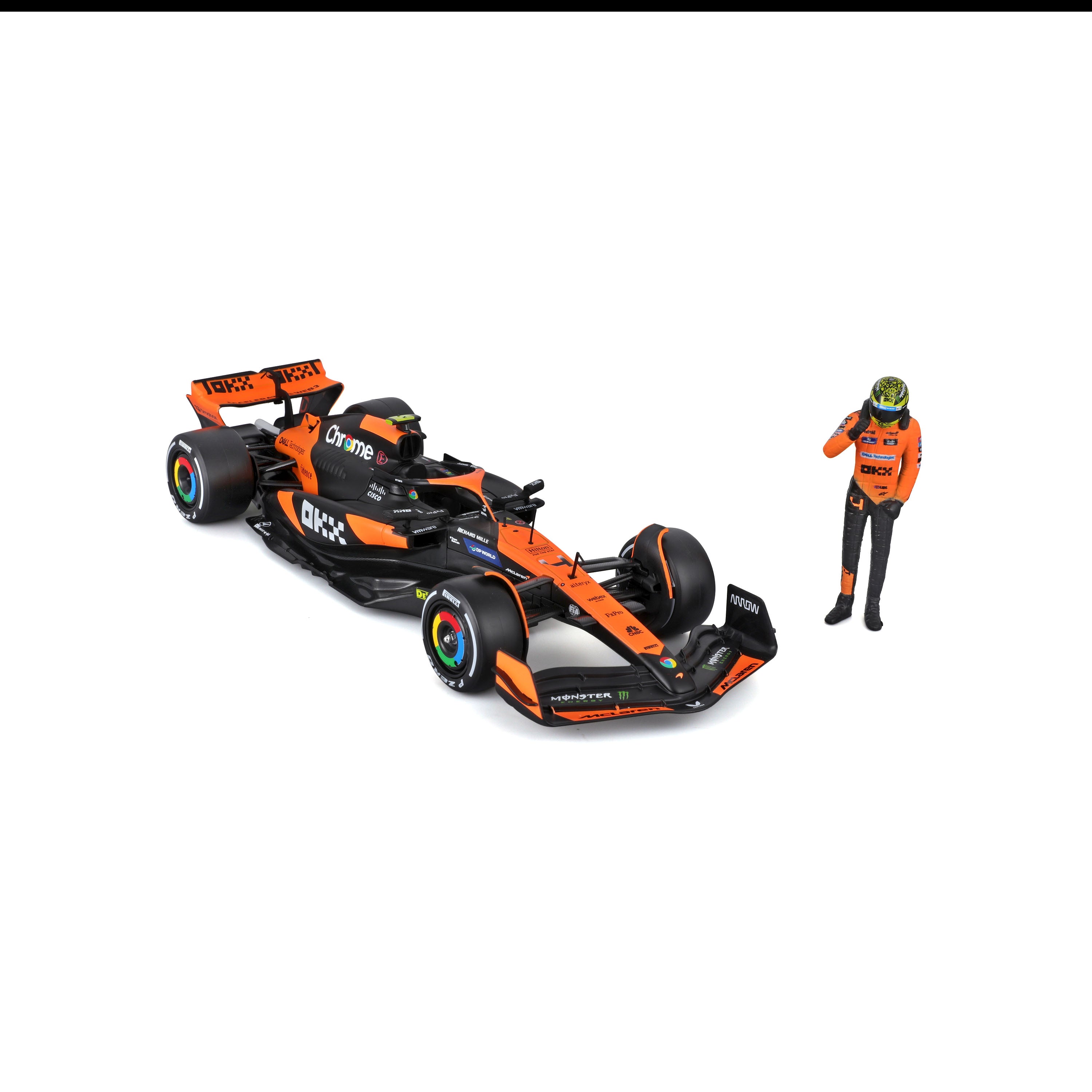 Macheta Bburago 1:24 Formula-Cu Figura-Mclaren Mcl38 #4 Lando Norris Bb28040/4