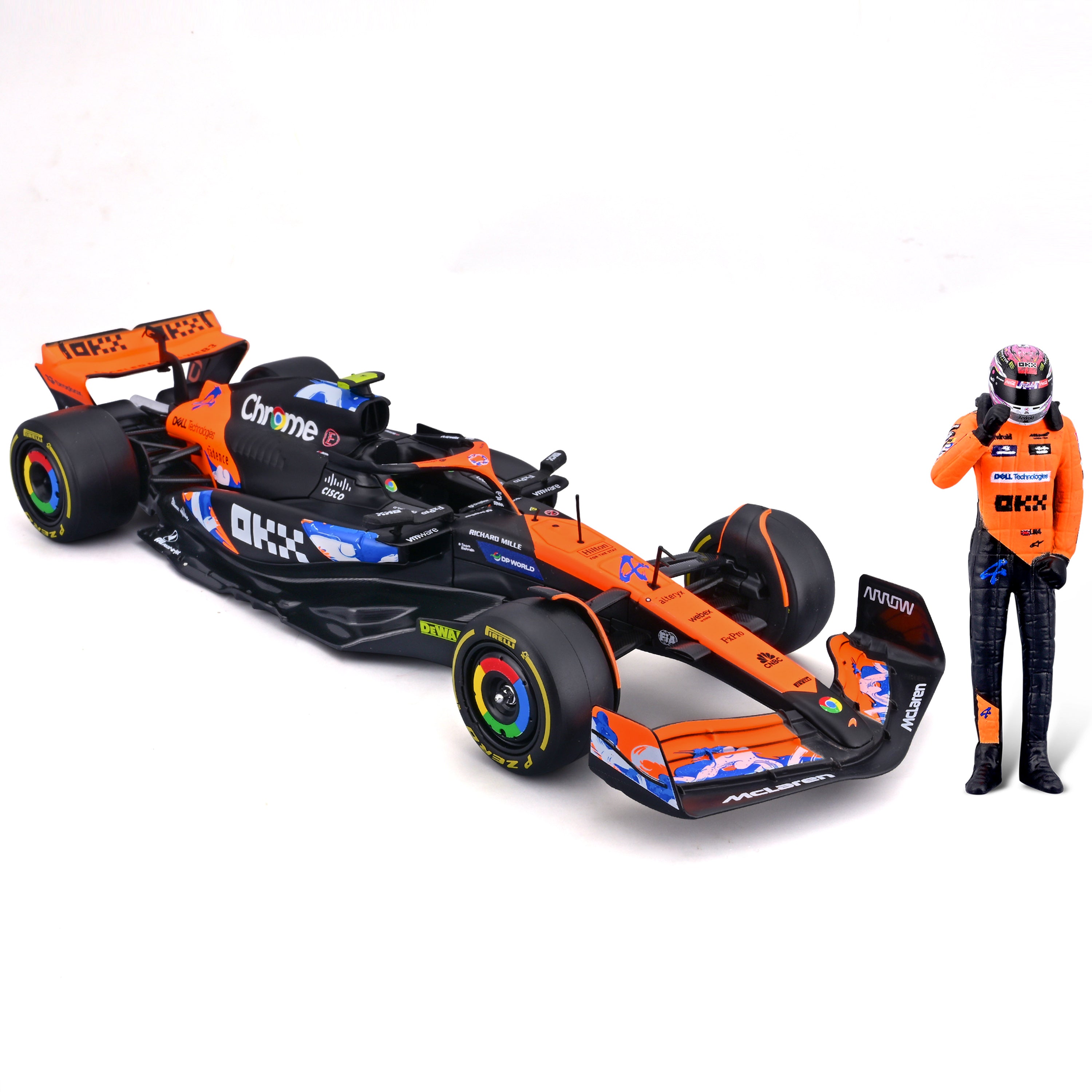 Macheta Bburago 1:24 Formula-Cu Figura-Mclaren Mcl38 #4 Lando Norris Bb28040/4