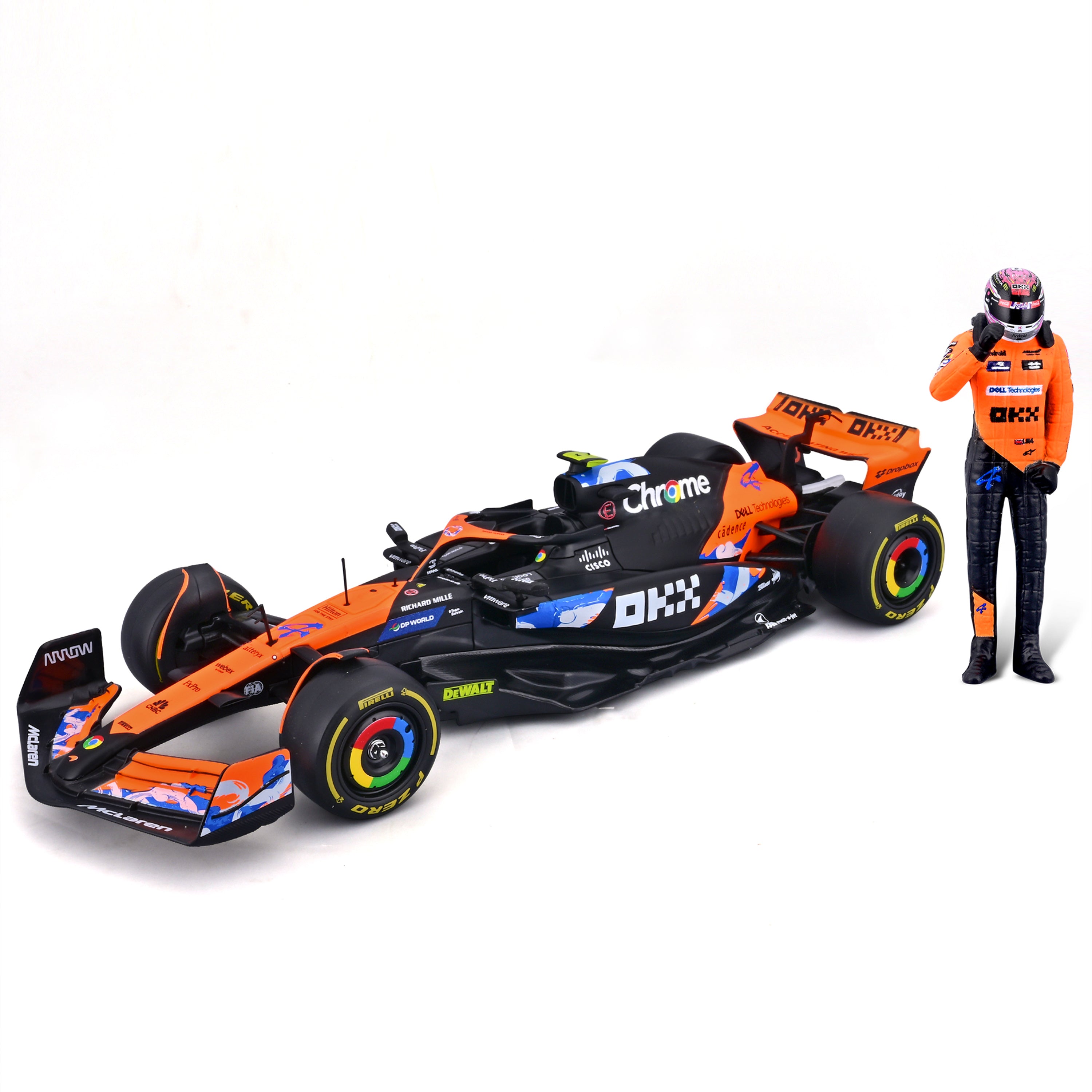 Macheta Bburago 1:24 Formula-Cu Figura-Mclaren Mcl38 #4 Lando Norris Bb28040/4