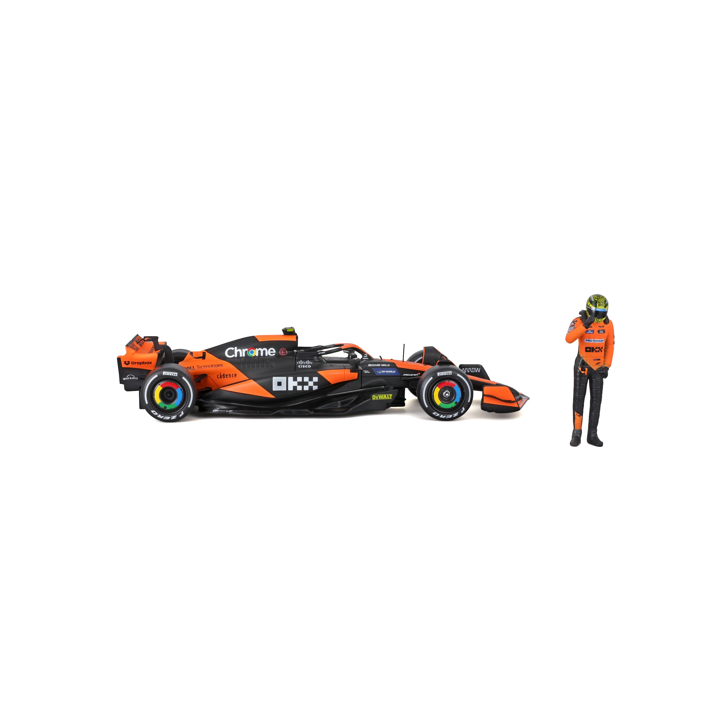 Macheta Bburago 1:24 Formula-Cu Figura-Mclaren Mcl38 #4 Lando Norris Bb28040/4