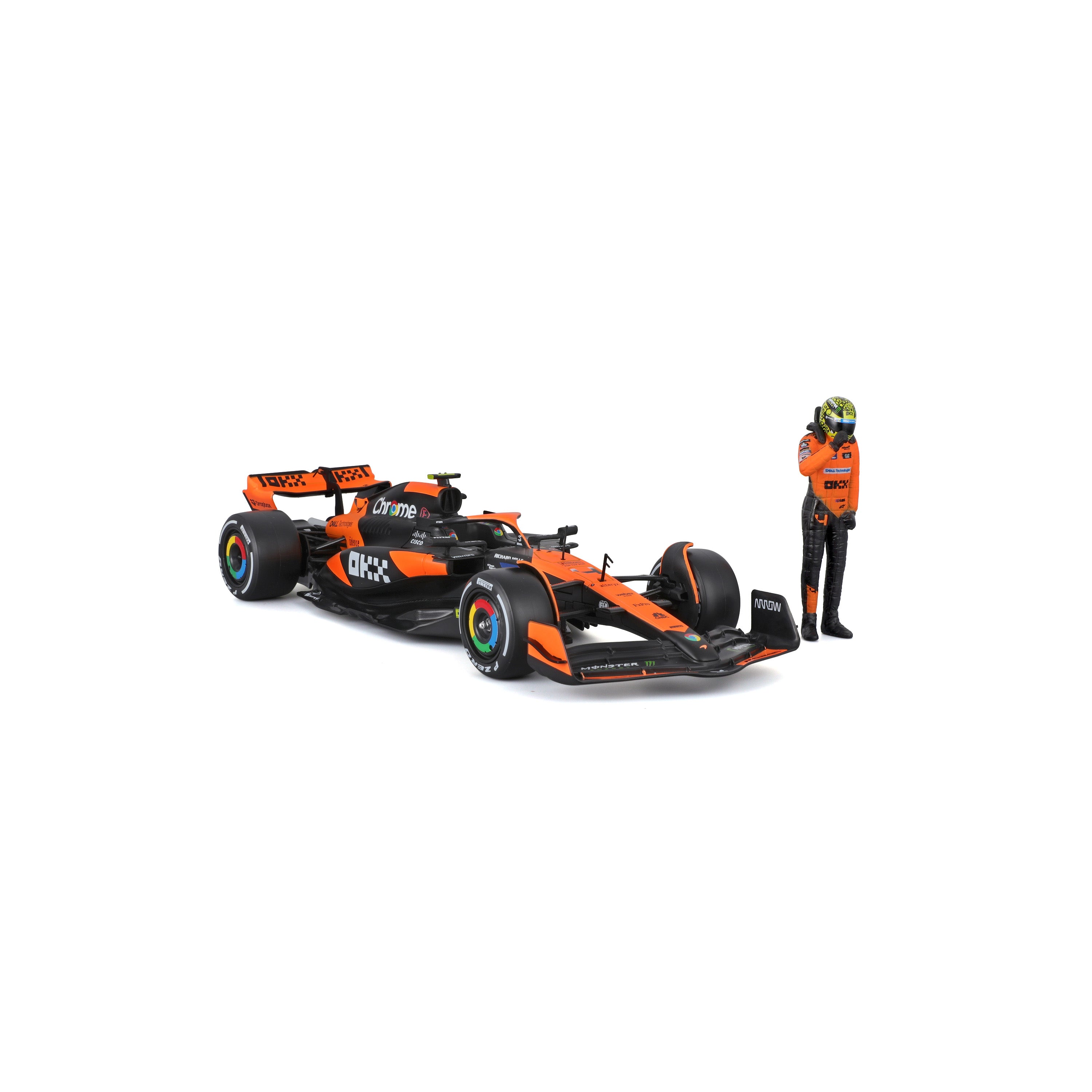 Macheta Bburago 1:24 Formula-Cu Figura-Mclaren Mcl38 #4 Lando Norris Bb28040/4