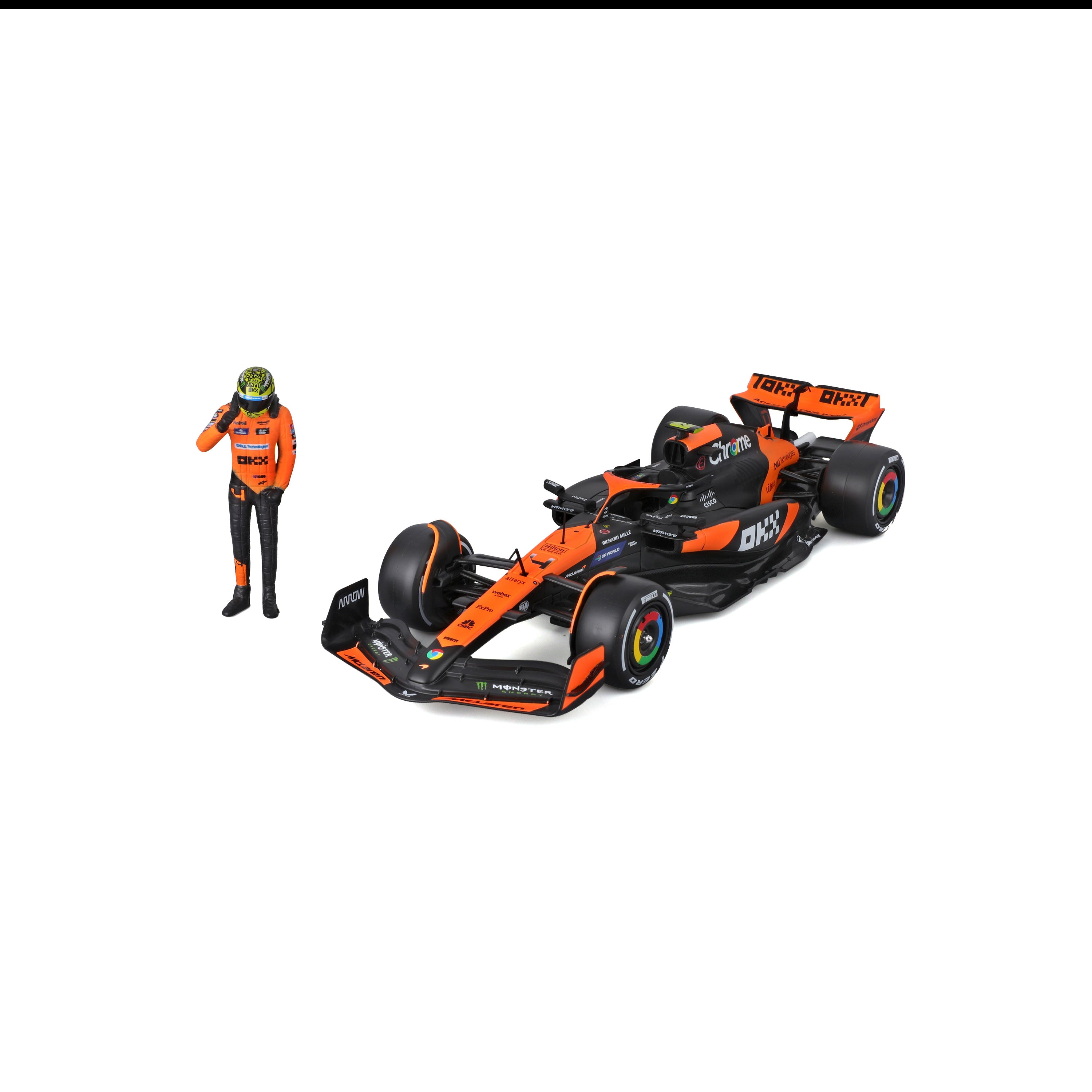 Macheta Bburago 1:24 Formula-Cu Figura-Mclaren Mcl38 #4 Lando Norris Bb28040/4